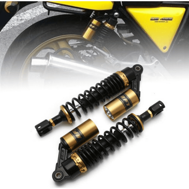 LBWNB Universal 15.75 400mm Motorcycle Air Shock Absorber Rear Fit for Yamaha Fit for Suzuki RM125 Kawasaki ATV Four-Wheeled ATV,Air Shock Absorber Rear Suspension Shock Absorbers Color : Black 